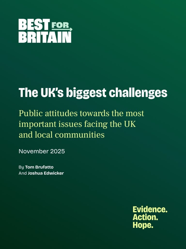 The UK’s biggest challenges: Public attitudes towards the most important issues facing the UK and local communities